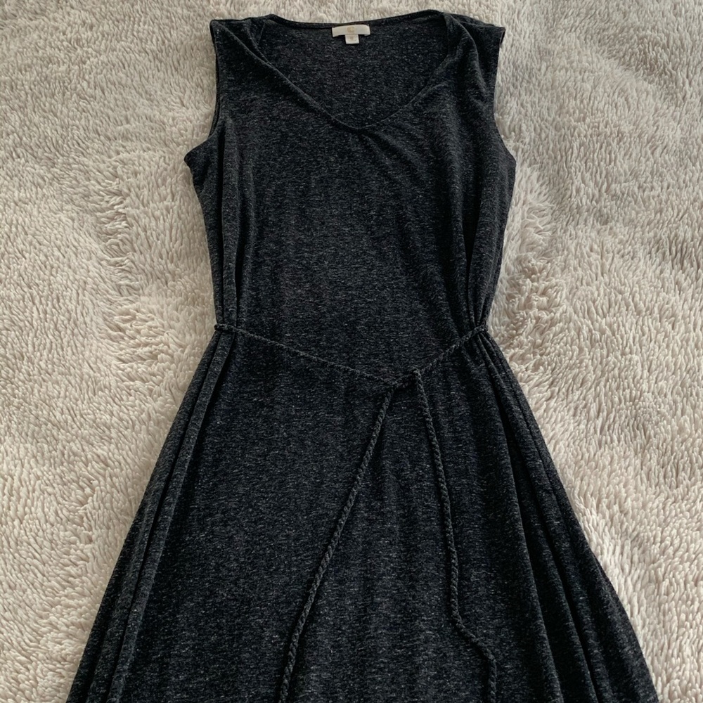 Sleeveless Belted Maxi Dress w/ side slits